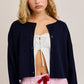 Round Neck Sweater Cardigan
