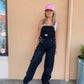 90s Retro Overall - Black