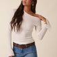 ONE-SHOULDER SIMPLE KNIT