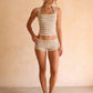 Candy Stripe Mini Shorts