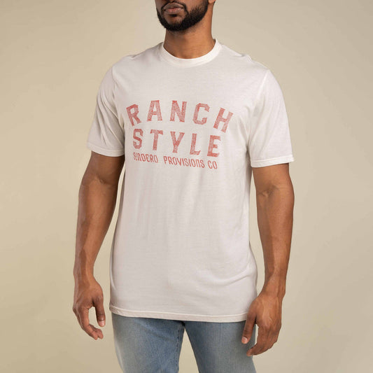Ranch Style T-Shirt: Vintage White / Large