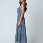 Plaid Front Tie Corset Dress