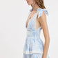 BABY BLUE PATCH LACE DRESS