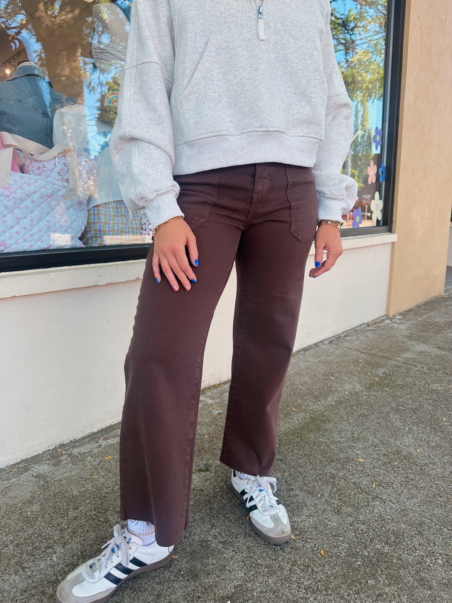 Brown Ankle Pants