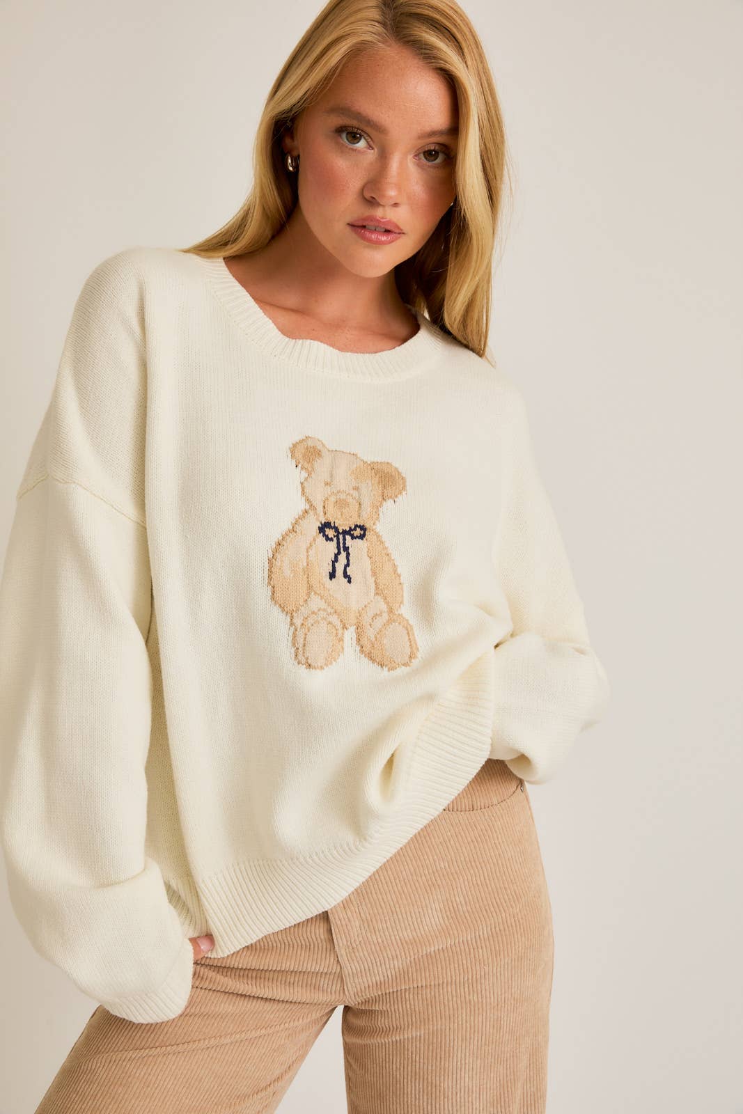 White Teddy Bear Crew