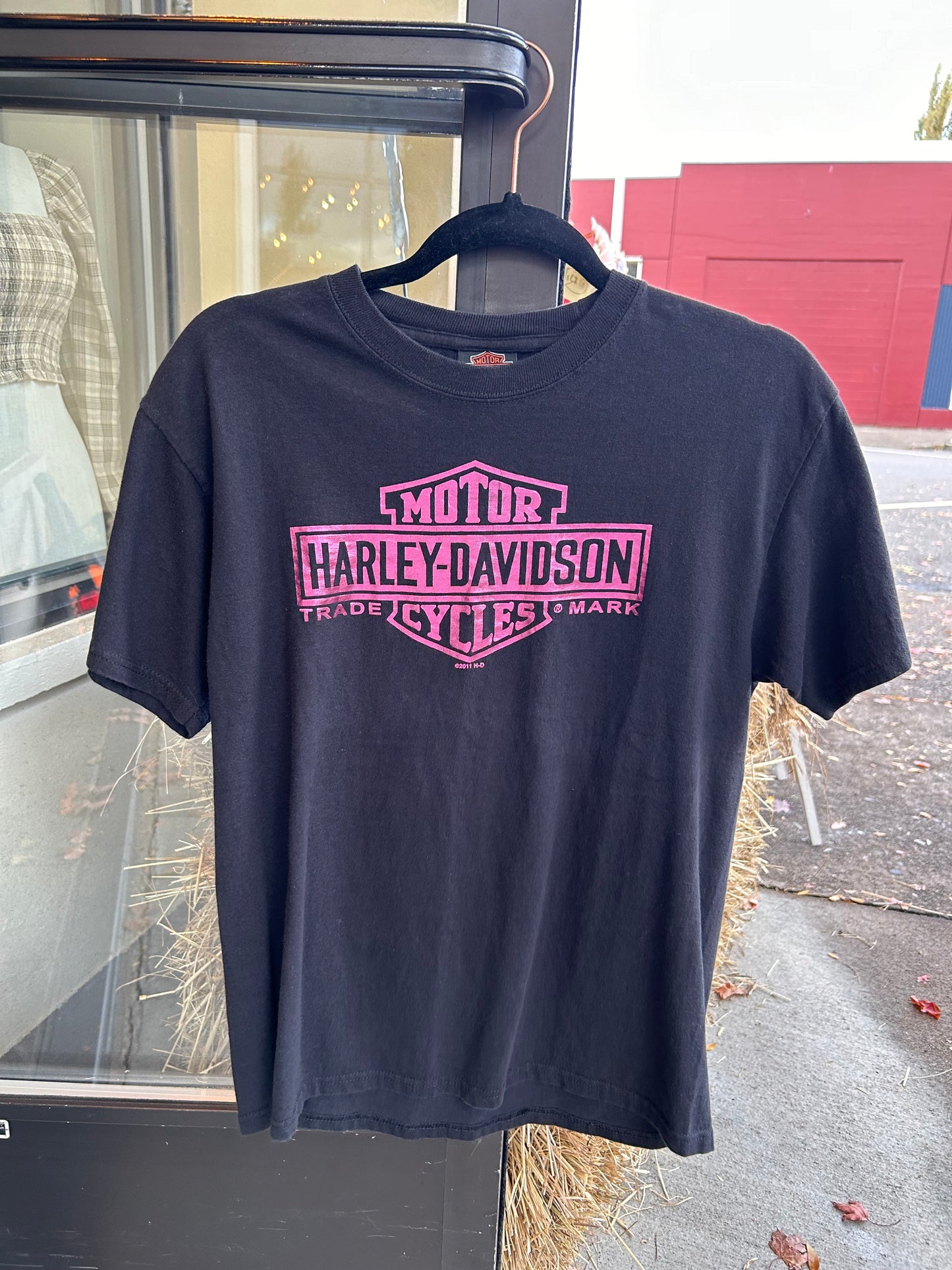 LL Pink Lettering Harley Tee