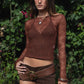 Sheer Lace Long Sleeve Top