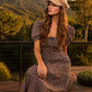 PLAID PUFF SLEEVE DRESS