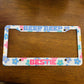 License Plate Frame, Beep Beep Bestie