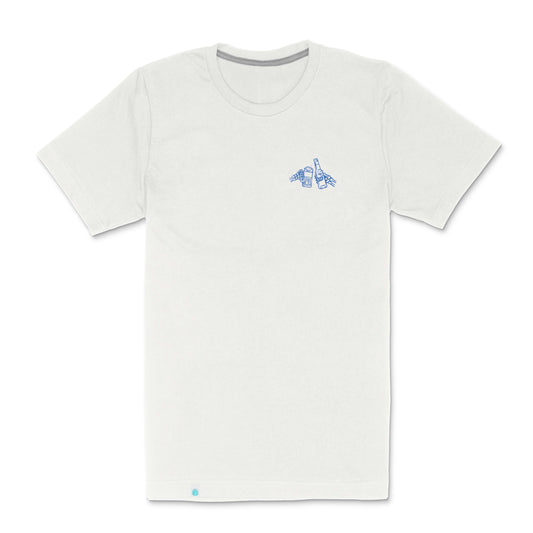 Shootin' Hand T-Shirt - ¡Salud! Edition: Vintage White