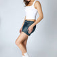 Clean Line Square Shirred Top