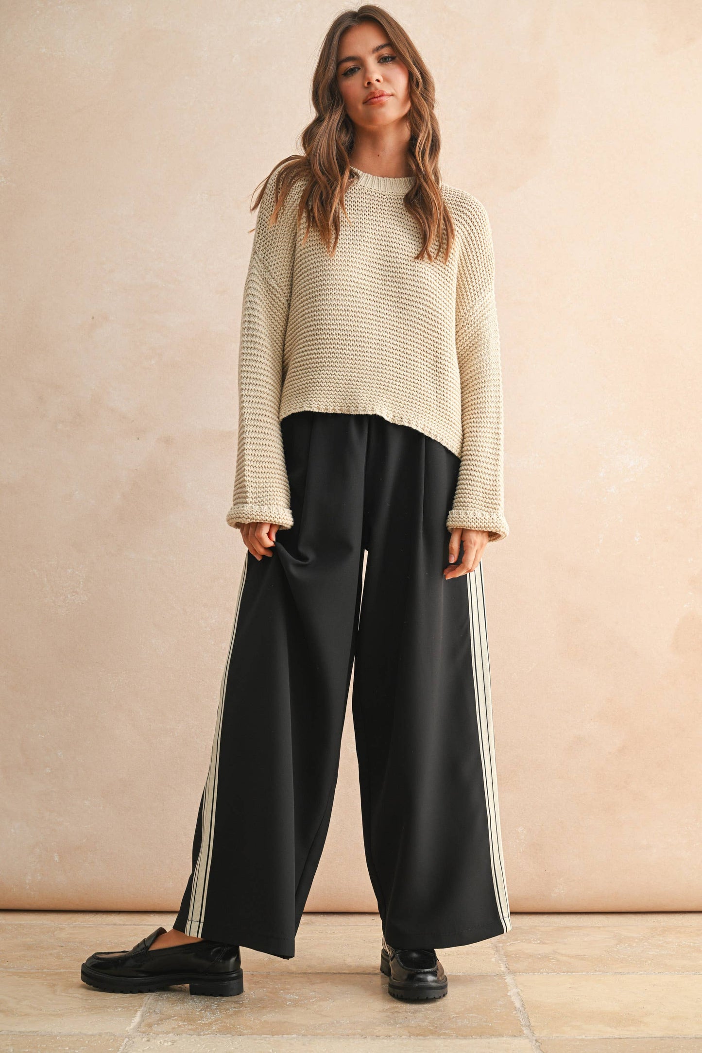 Round Neck Knit Sweater