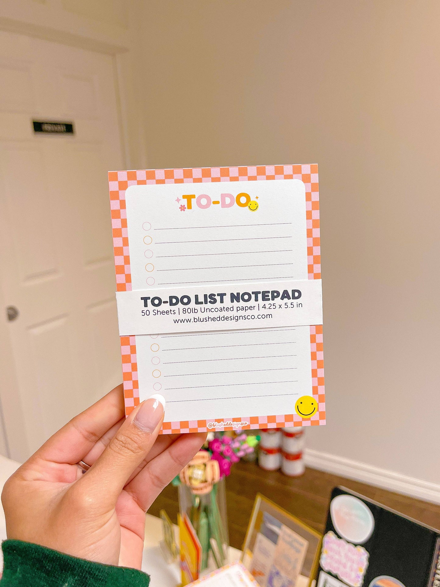 Checkered To-Do List Notepad