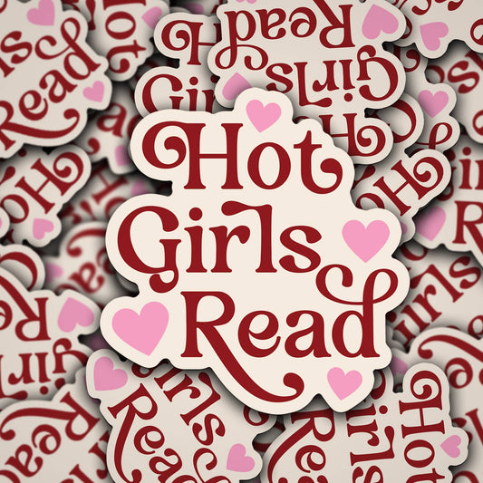 Hot Girls Read Sticker