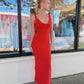 Red Maxi Dress