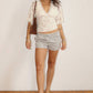 Scalloped Lace V-Neck Top