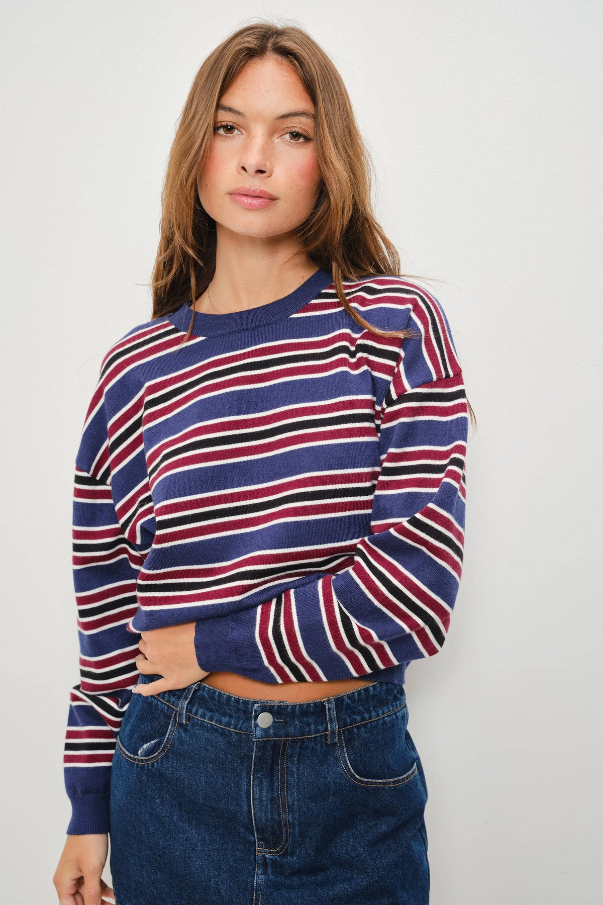 POSY STRIPED SWEATER