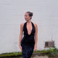 Black Cowl Neck Maxi Dress