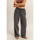 Casual Drawstring Straight Leg Pants