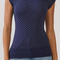 Polka Dot Boat neck Top