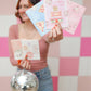 Lets celebrate disco ball congratulations card