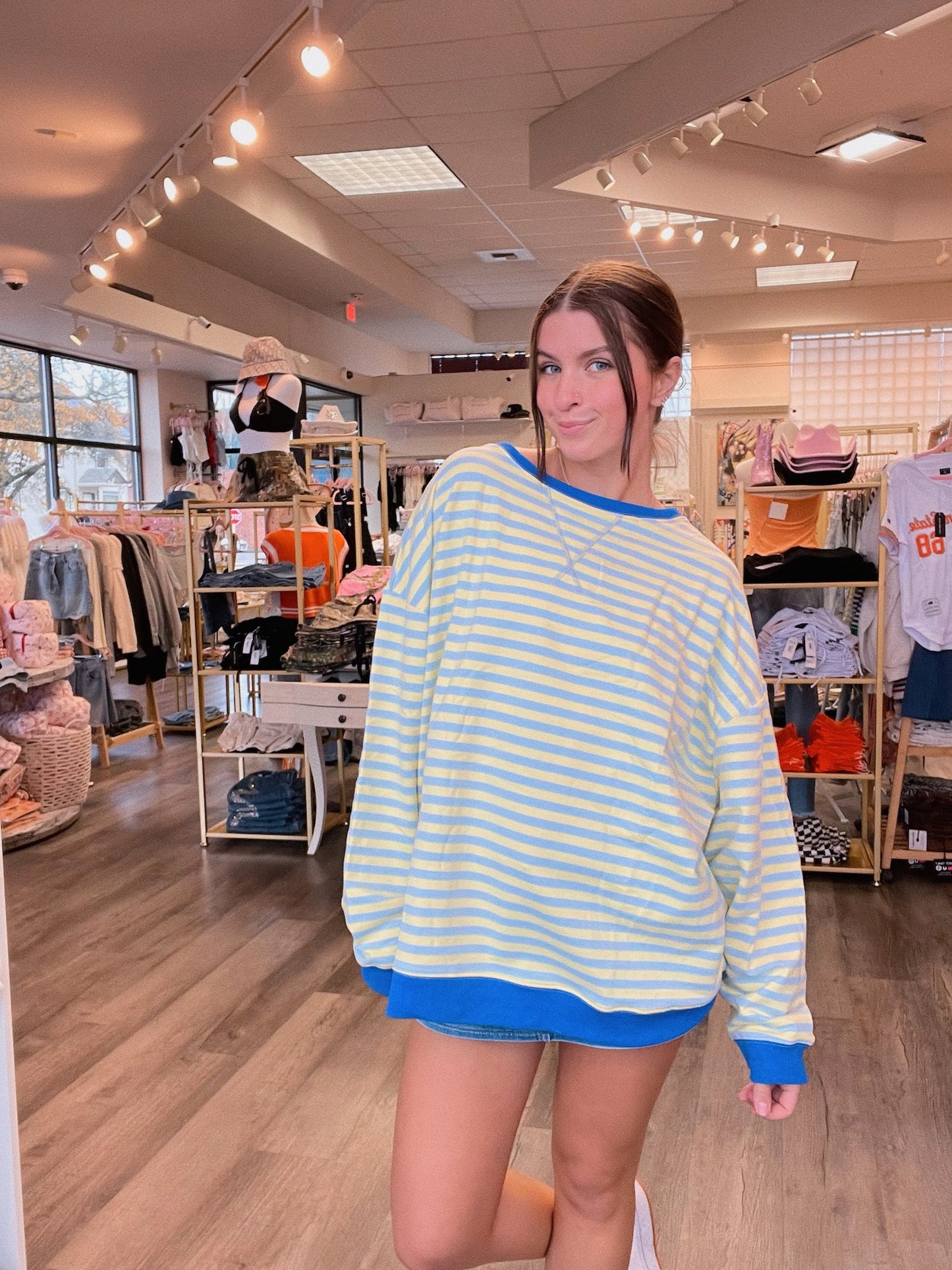 Striped Oversize Long SLeeve