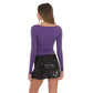 Sequin Slit Skirt in Black