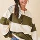 Contrast Panel Long Sleeve Slouchy