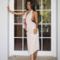 Polka Dot Halter Top with Tie Back