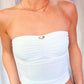 Strapless Rose Top