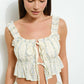 Cream Cottage Baby Doll Top