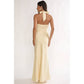 Sleeveless Halter Cowl Neck Maxi Dress
