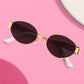 Golden Bride Sunnies - pearl embossed sunglasses, bride accessories, bachelorette