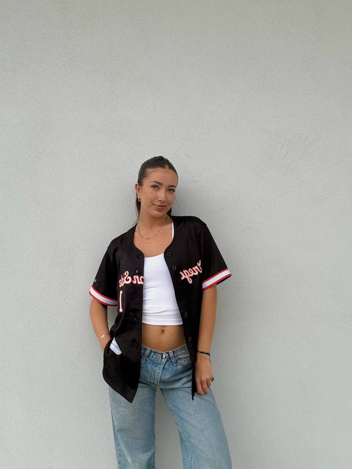 Black OSU #1 Baseball Jersey