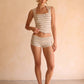Candy Stripe Mini Shorts