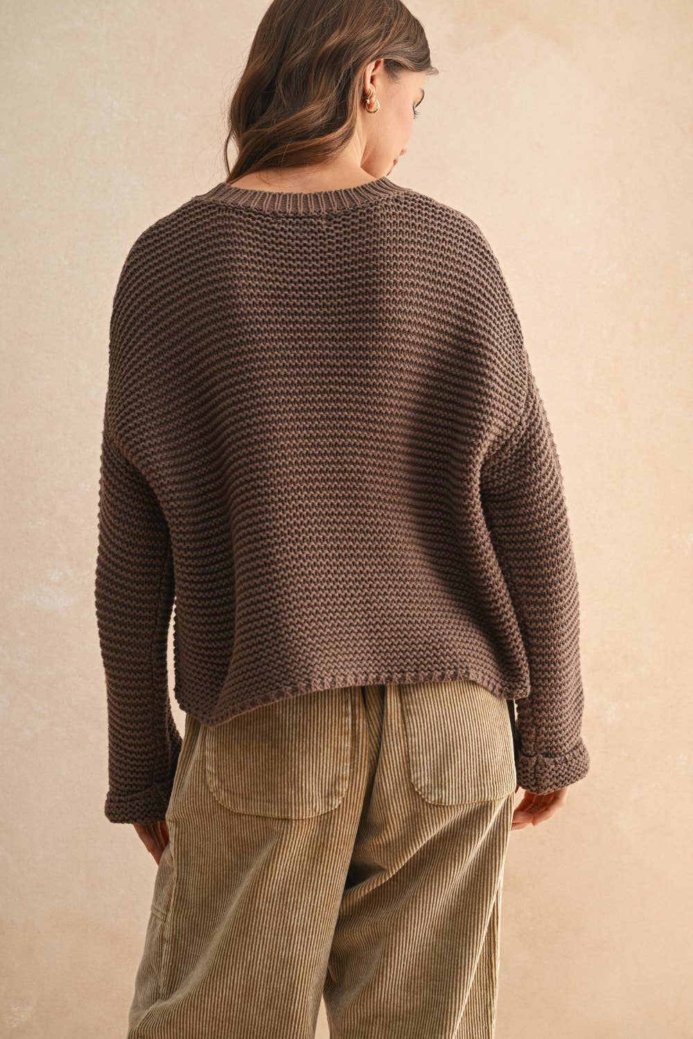 Round Neck Knit Sweater