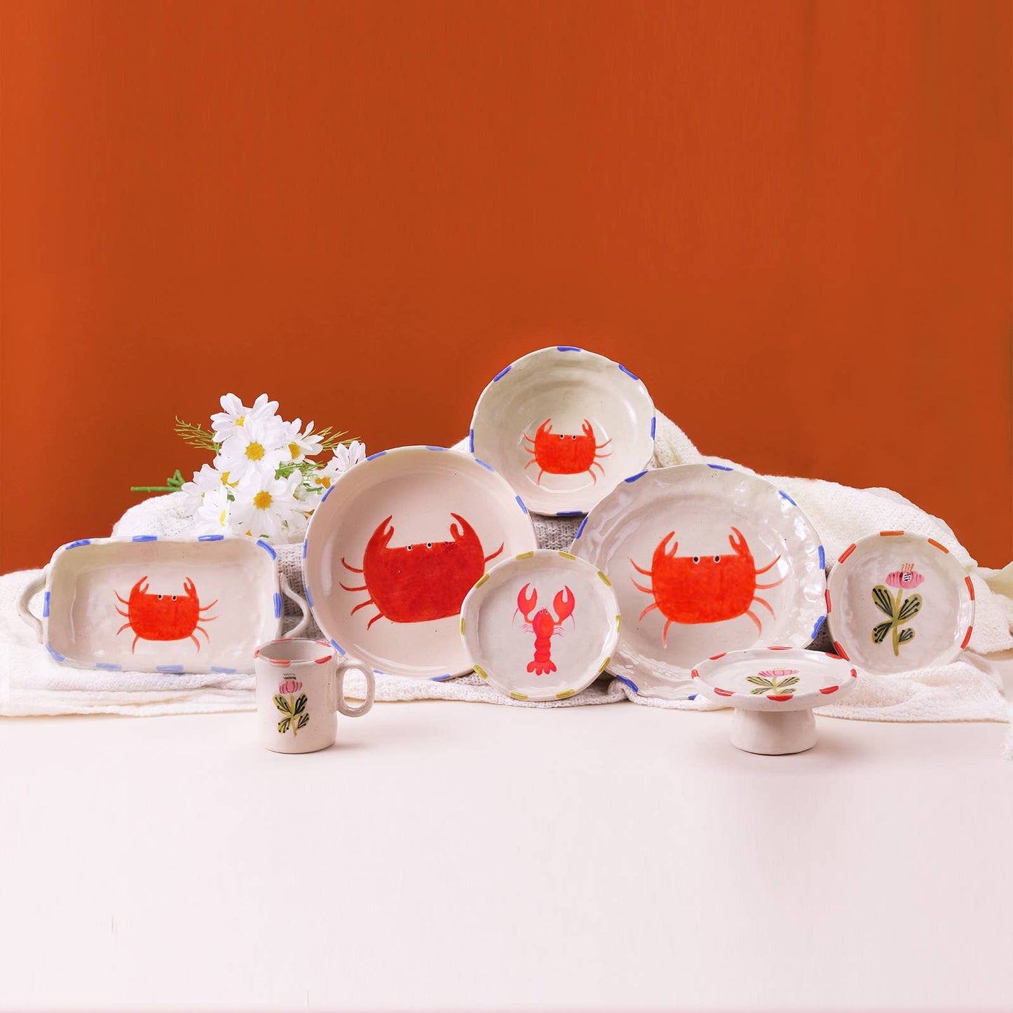 Ceramic Bowl Crab
