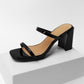 Double Strap Block Heel Sandal