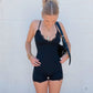 Satin Lace Romper