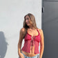 Checkered Tie Top