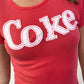 Coke Patchwork Baby Rib Tee