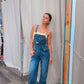 Medium Wash 90's Denim Twill Overalls
