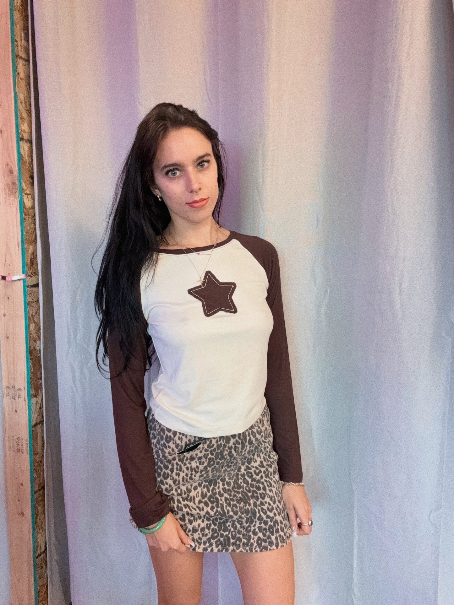 Brown Star Long Sleeve