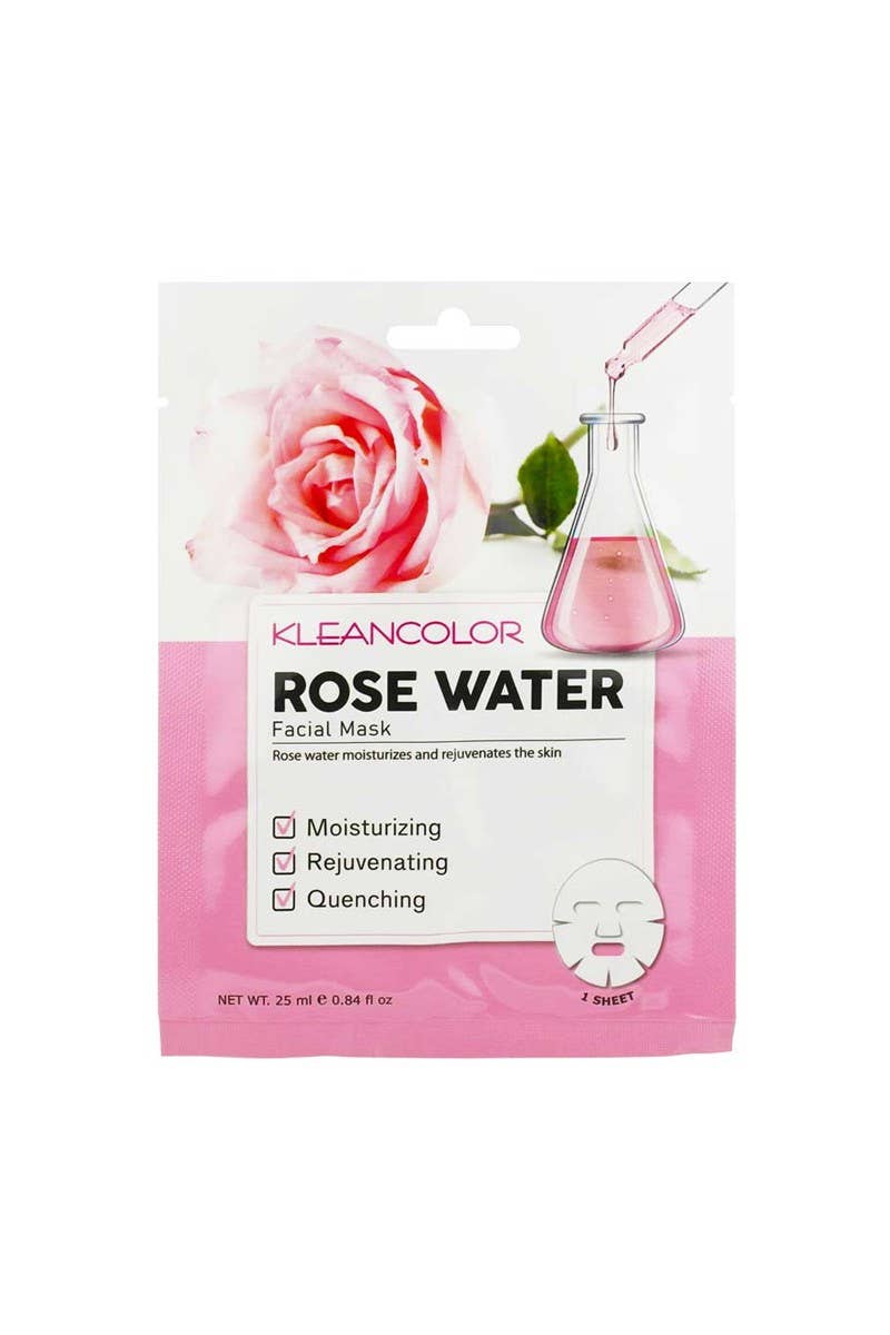 Kleancolor FM420 Facial Mask Rose Water - 12pc