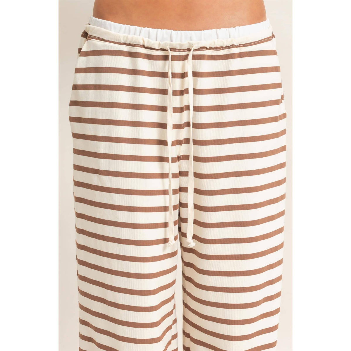 Striped Wide-Leg Pants