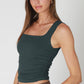 Clean Line Square Shirred Top