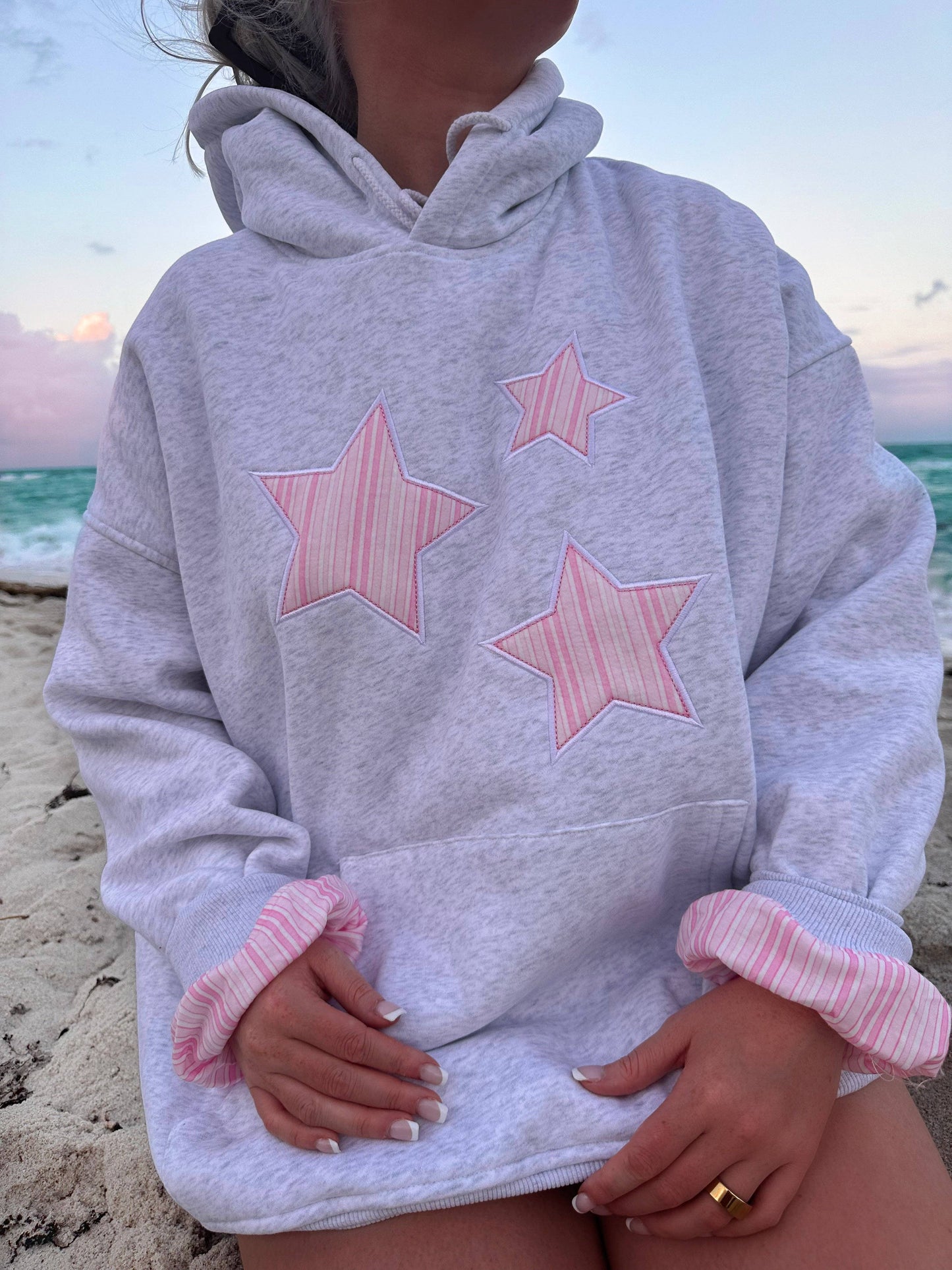 Grey Star Lux Striped Hoodie