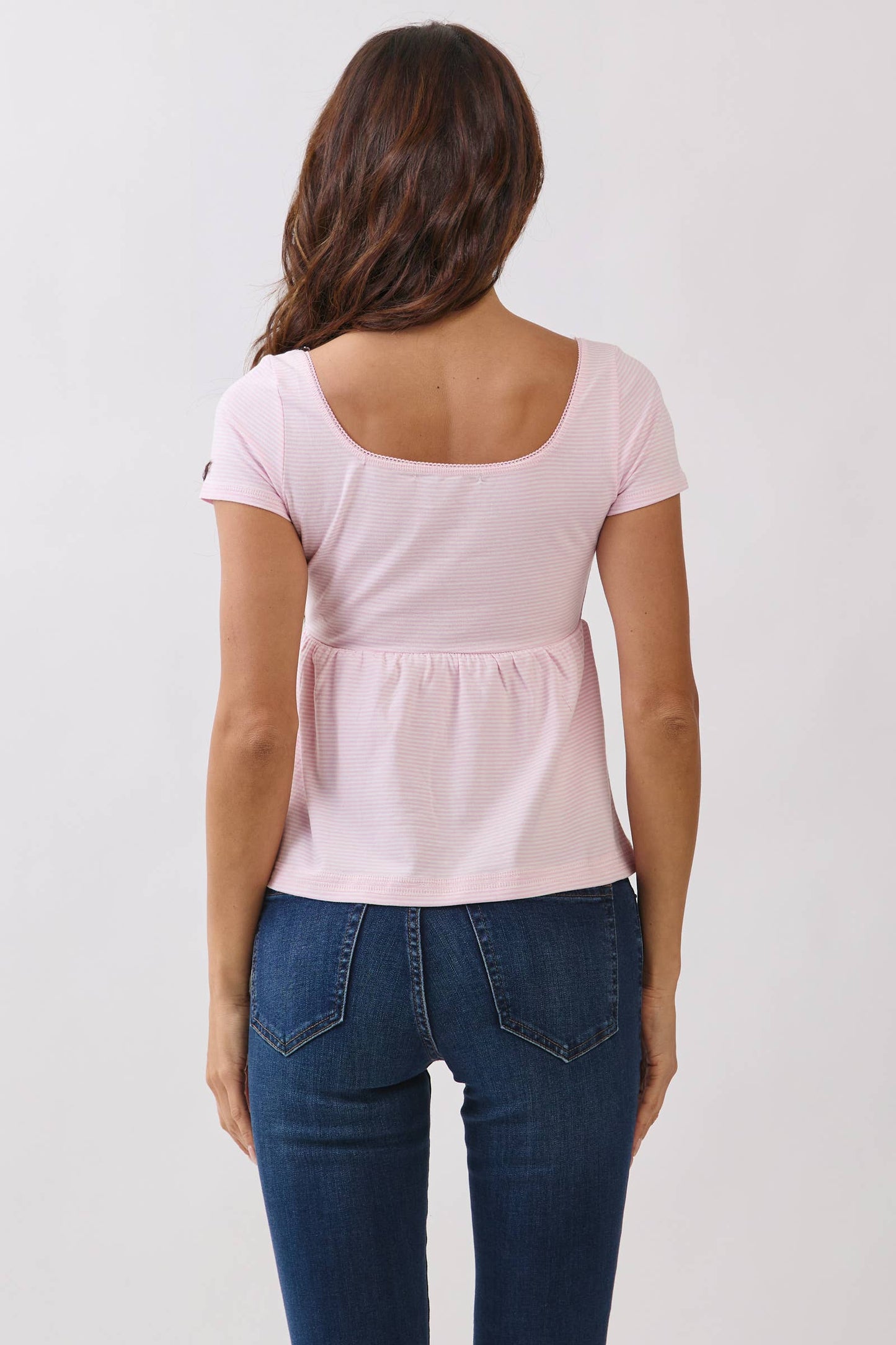 Stripe Babydoll Top