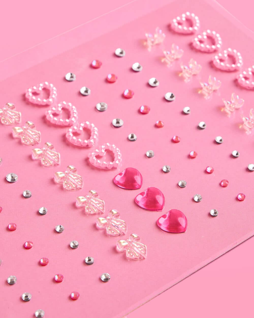 Bow + Heart Gem Set