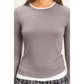 Layered Effect Long Sleeve Top